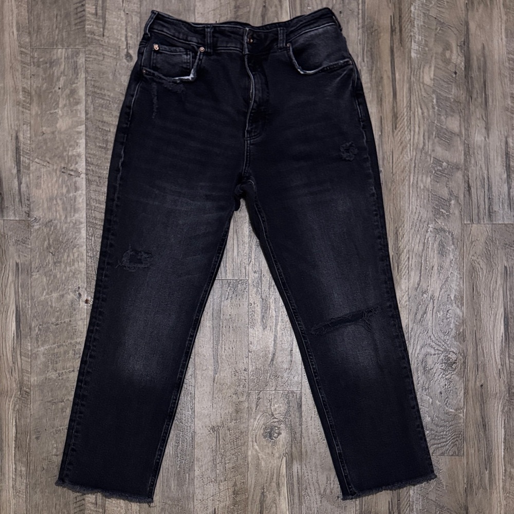 Pilcro (Anthropologie)-Women's Black Straight Leg Jeans-Size 31P